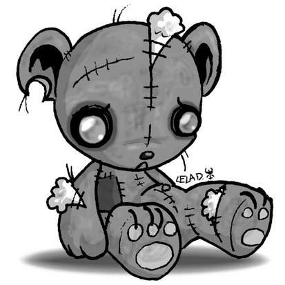 Teddy Bear Coloring Pages on Emo Teddy Bear Colouring Pages